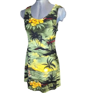 Vintage Tropisches Hawaiianisches Kleid