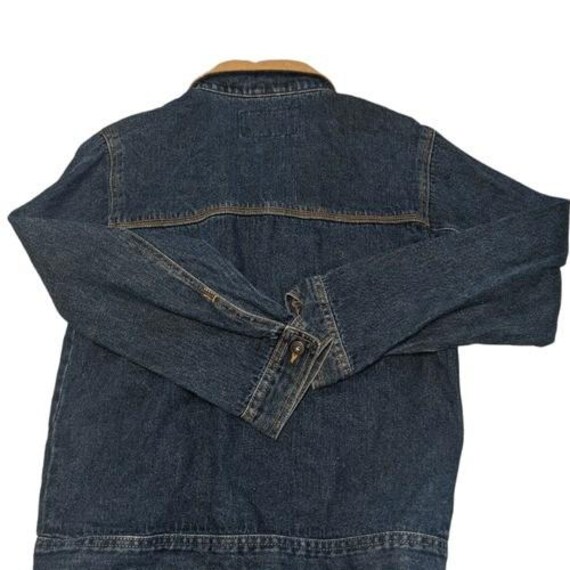 Y2K vintage No boundaries blue denim & suede jack… - image 3
