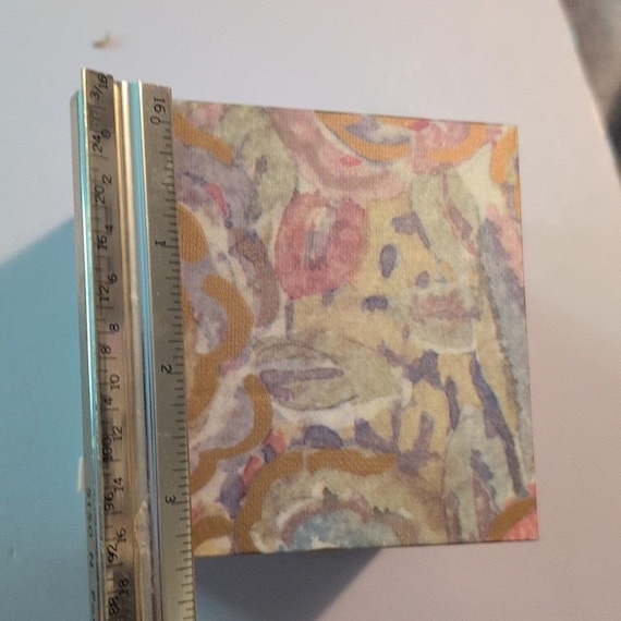 Avon Floral Impressions Jewelry storage Box 3 Draw  1988 cottagecore View 6