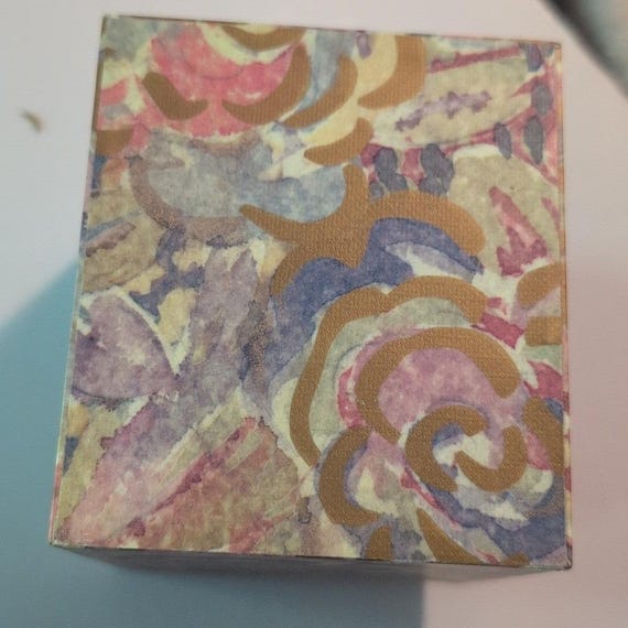 Avon Floral Impressions Jewelry storage Box 3 Draw  1988 cottagecore View 4
