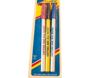 Vintage NOS Novelty Pens  "Lefties Are All Right" PROPERTY PENS - 1987 bic