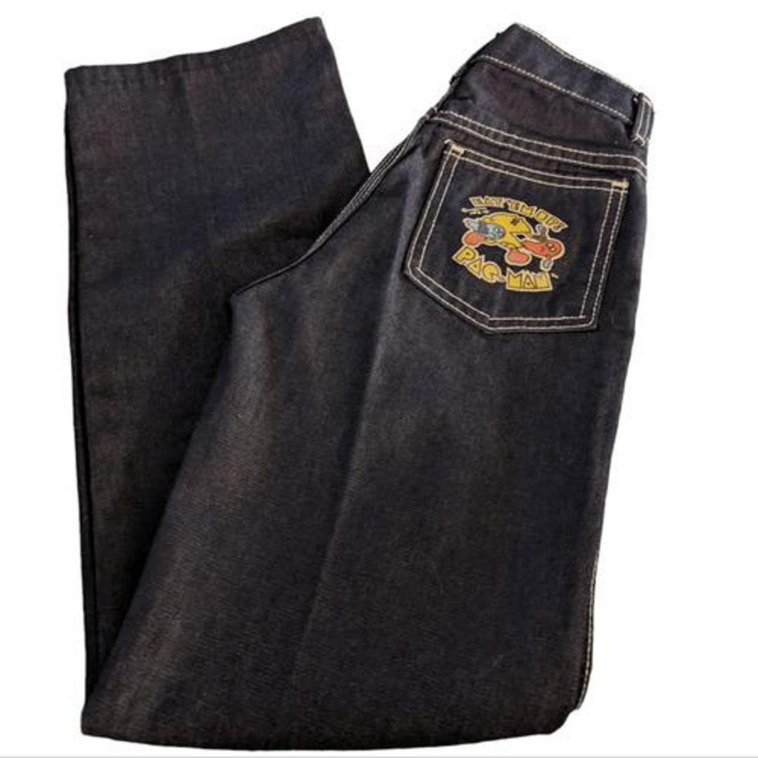Jean Pacman Vintage Pacman Jeans - Etsy