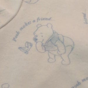 Disney Winnie The Pooh Y2K Vintage Infant Outfit Size 0/3 Months image 3