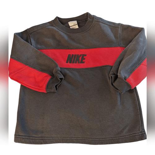 red and grey nike sweatshirt