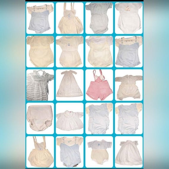 Antique Vintage baby/ toddler/kids clothes and blankets