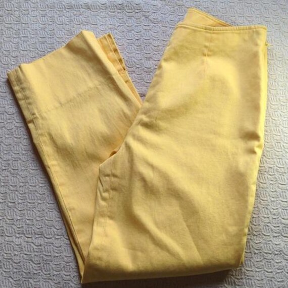 Marshall Field's vintage yellow cigarette pants size 4