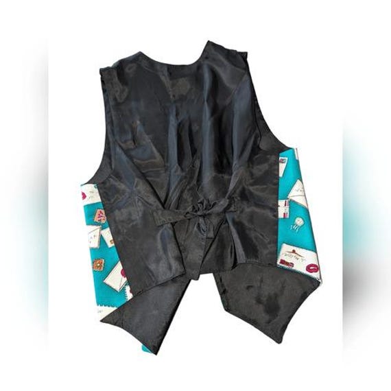 Vintage Ricky b. Love letter print vest size XL View 3