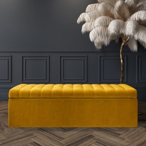Yellow Ottoman Etsy UK