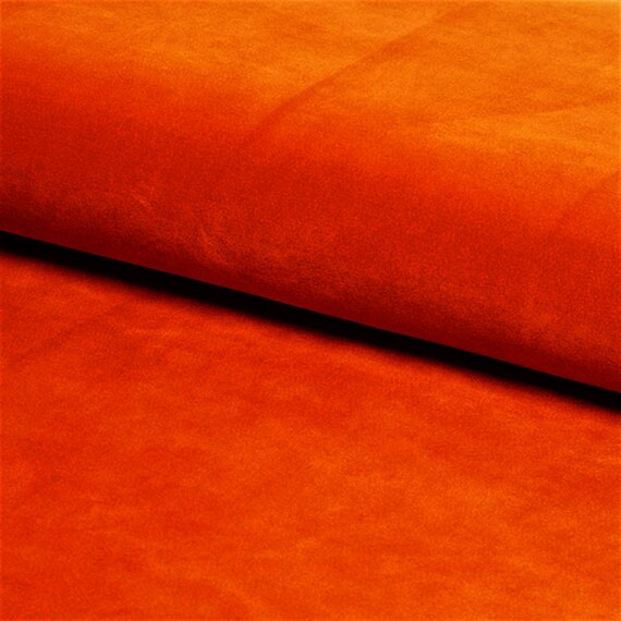 Premium Plush Velvet Fabric Burnt Orange Material for Sofa - Etsy Canada