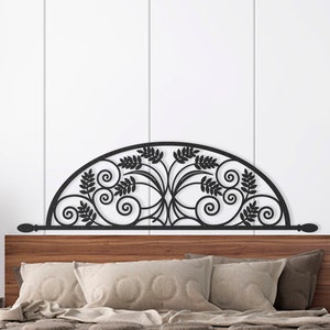 Vintage Metal Headboard, Above The Bed Decor, Lake House Decor, Metal Headboard, Metal Bed Head, Headboard Queen, Home Decor