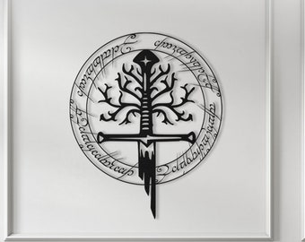 Middle Earth Metal Wall Art: Fantasy Home Decor