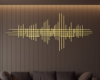 Arte abstracto de pared en metal: esculturas modernas de lujo, decoración contemporánea para el hogar