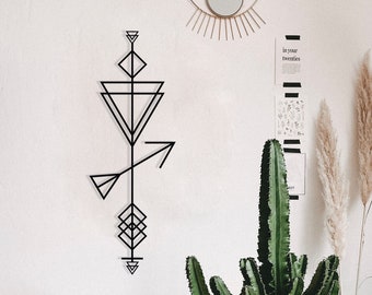 Arte de pared de metal de Sagitario: Decoración del hogar con el signo del zodiaco