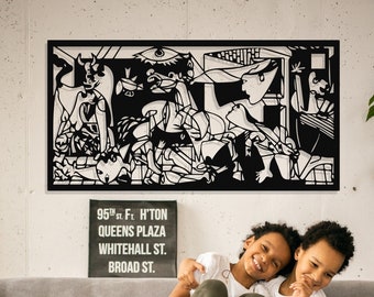 Picasso Guernica Metal Wall Art: Modern Home Decor