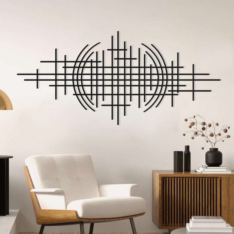 Modern Metal Wall Art - Etsy