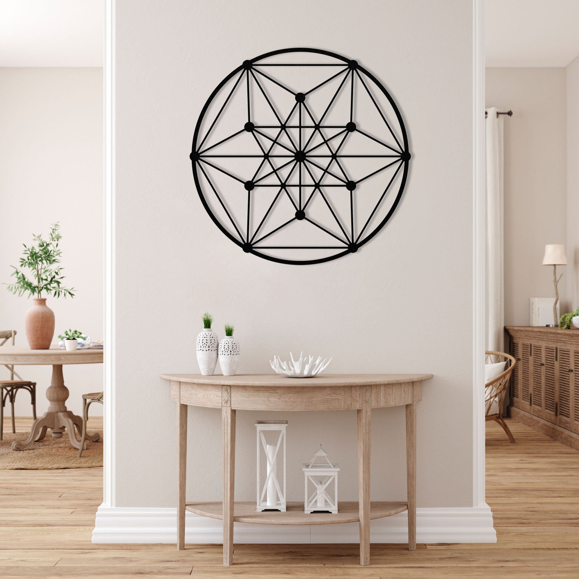 Sacred Geometry Metal Wall Art: Meditation Yoga Zen Decor - Etsy