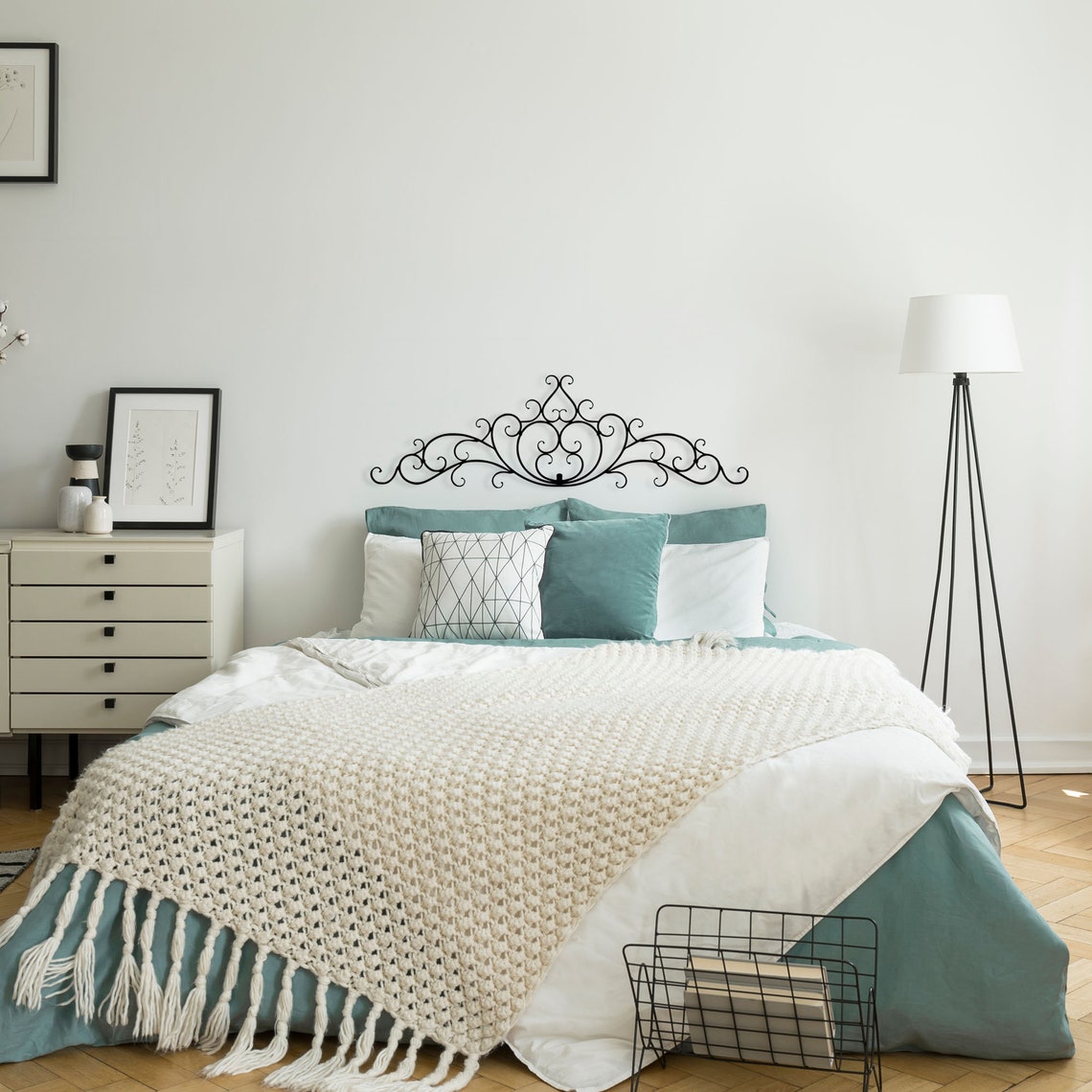 Vintage Metal Headboard Above the Bed Decor Over the Bed Etsy