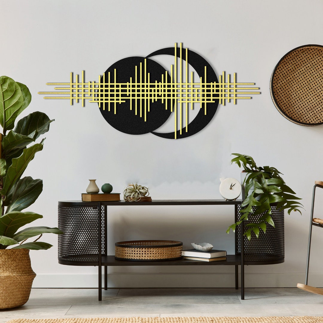 Modern Luxury Style Metal Wall Art, Minimalist Metal Wall Decor ...
