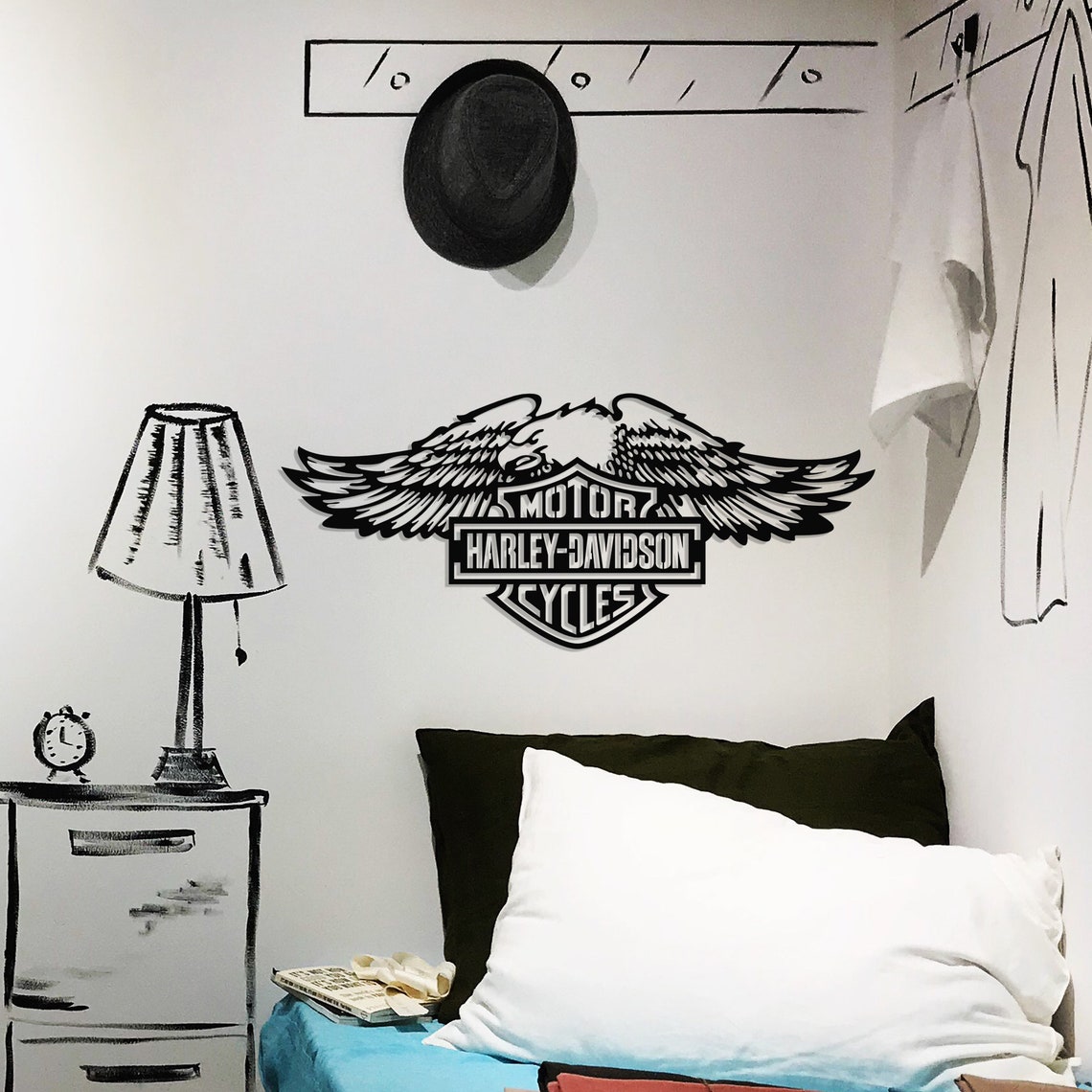 harley davidson eagle wall plaque