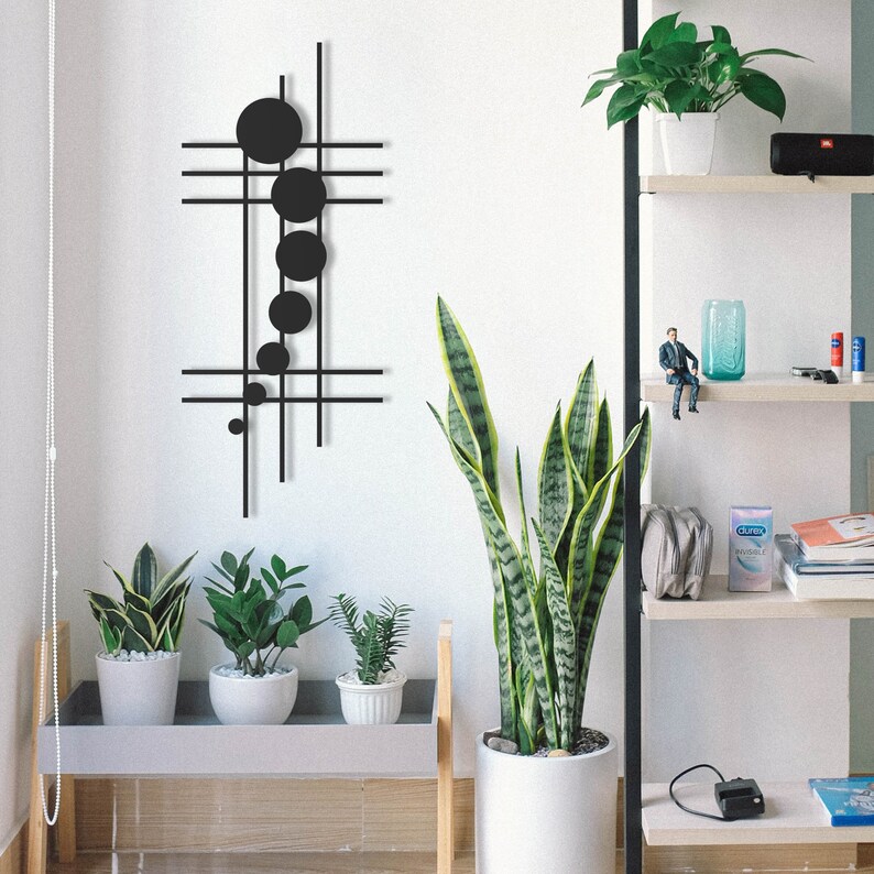 HOLY STIX Geometric Metal Wall Art Modern Wall Decor Etsy