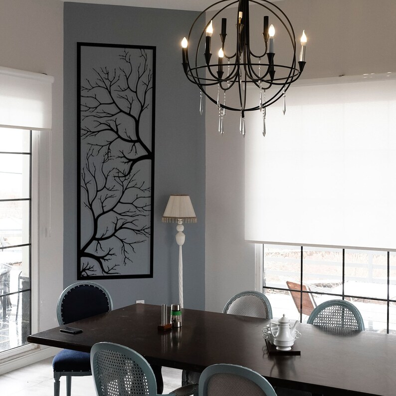 Black Tree Metal Wall Art: Nature Home Decor - Etsy
