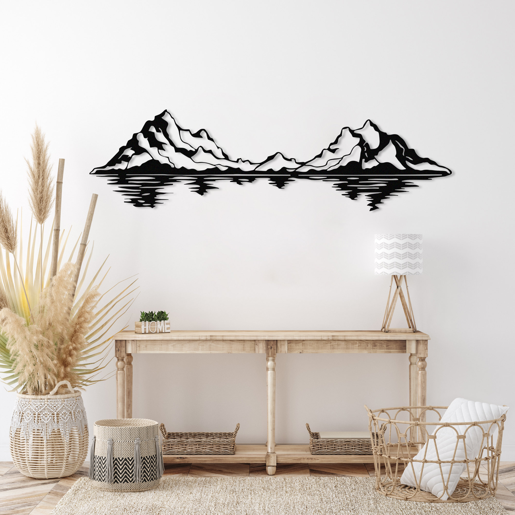 Metal Mountain Wall Art Wall Decor Mountain Range Decor Etsy