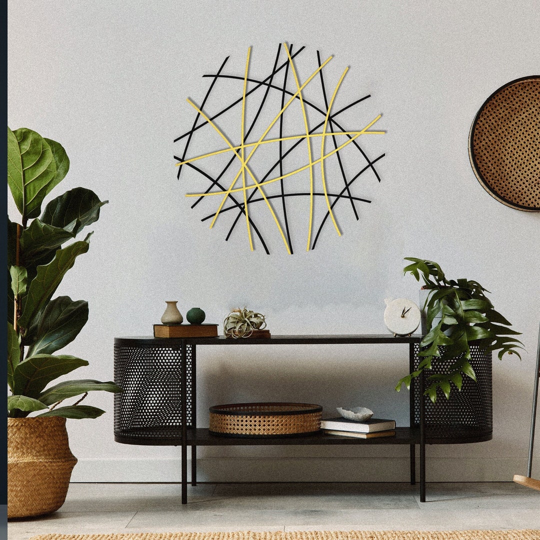 Modern Luxury Style Metal Wall Art, Contemporary Metal Sculpture ...