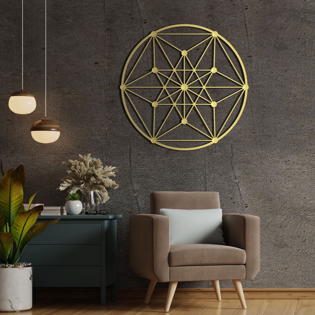 Sacred Geometry Metal Wall Art: Meditation Yoga Zen Decor - Etsy