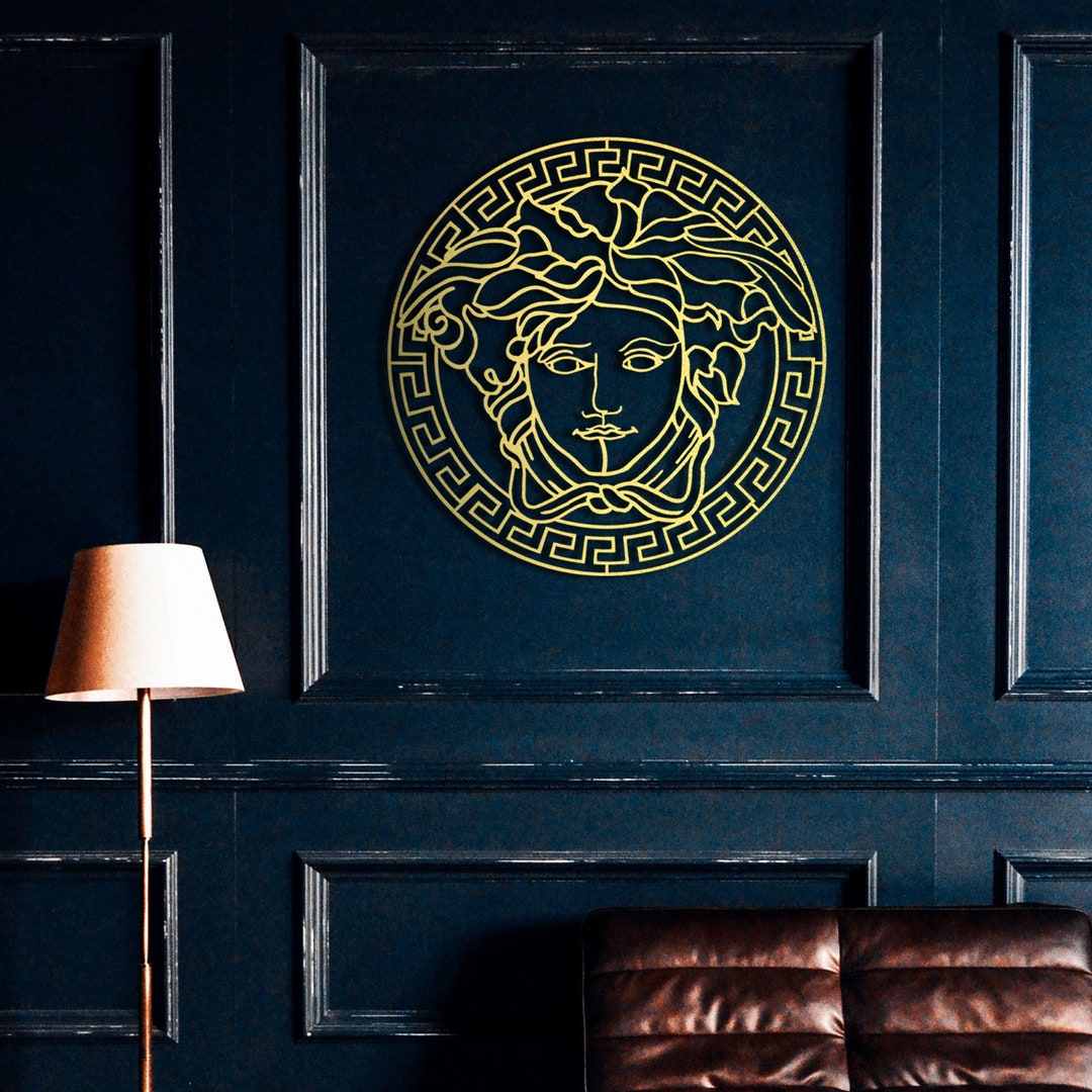 Gold Medusa Metal Wall Art Greek Metal Wall Hangings Medusa Etsy