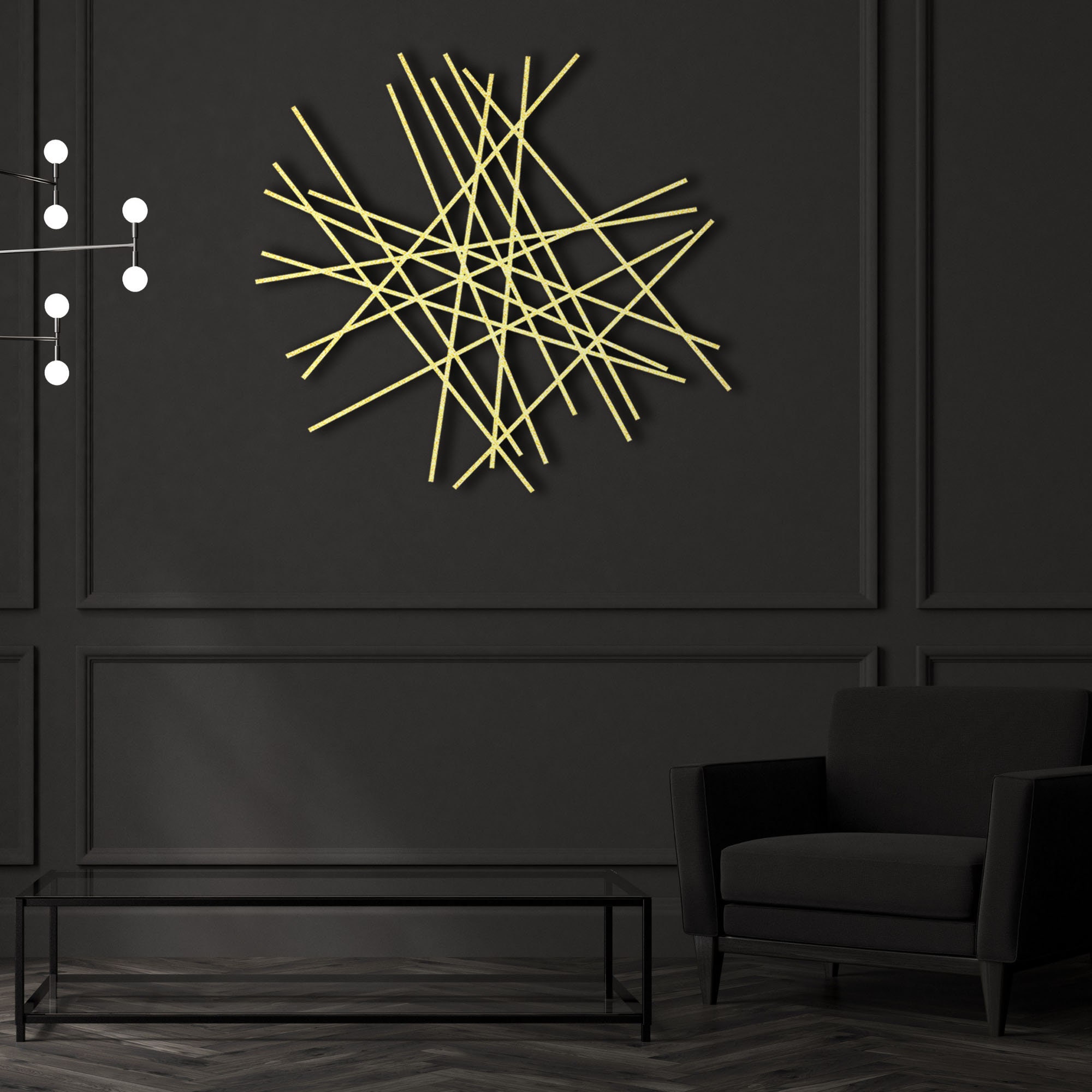 Minimalist Metal Wall Art, Contemporary Geometric Decor, Abstract ...
