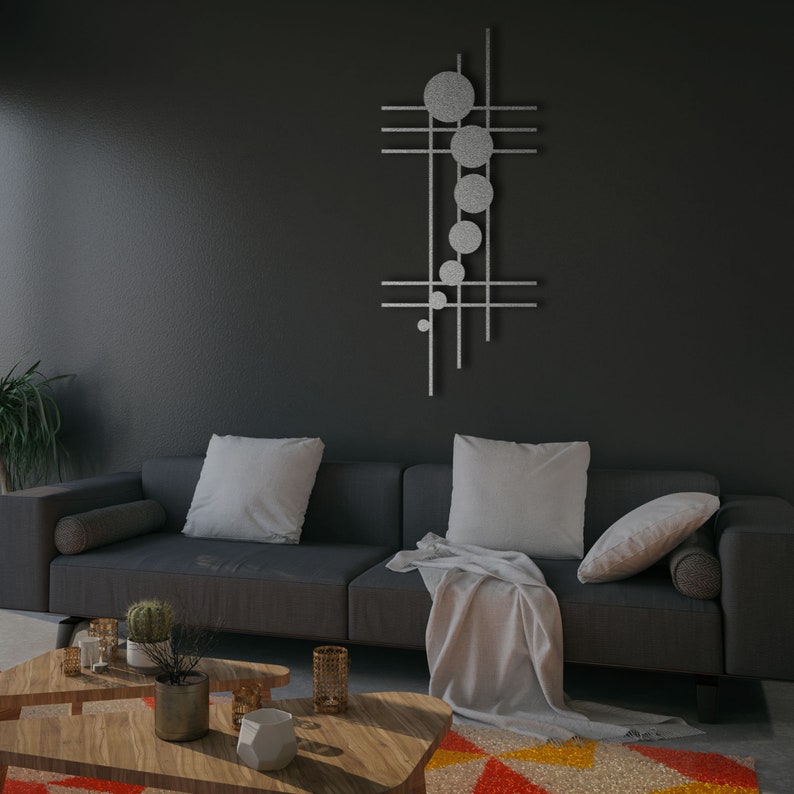 HOLY STIX Geometric Metal Wall Art Modern Wall Decor Etsy