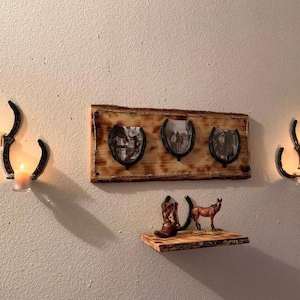 Horseshoe Candle Holders Wall Candle Holders Set Of 2 Horseshoe Candle Holders Cowboy Gift Ideas Western Gift Ideas