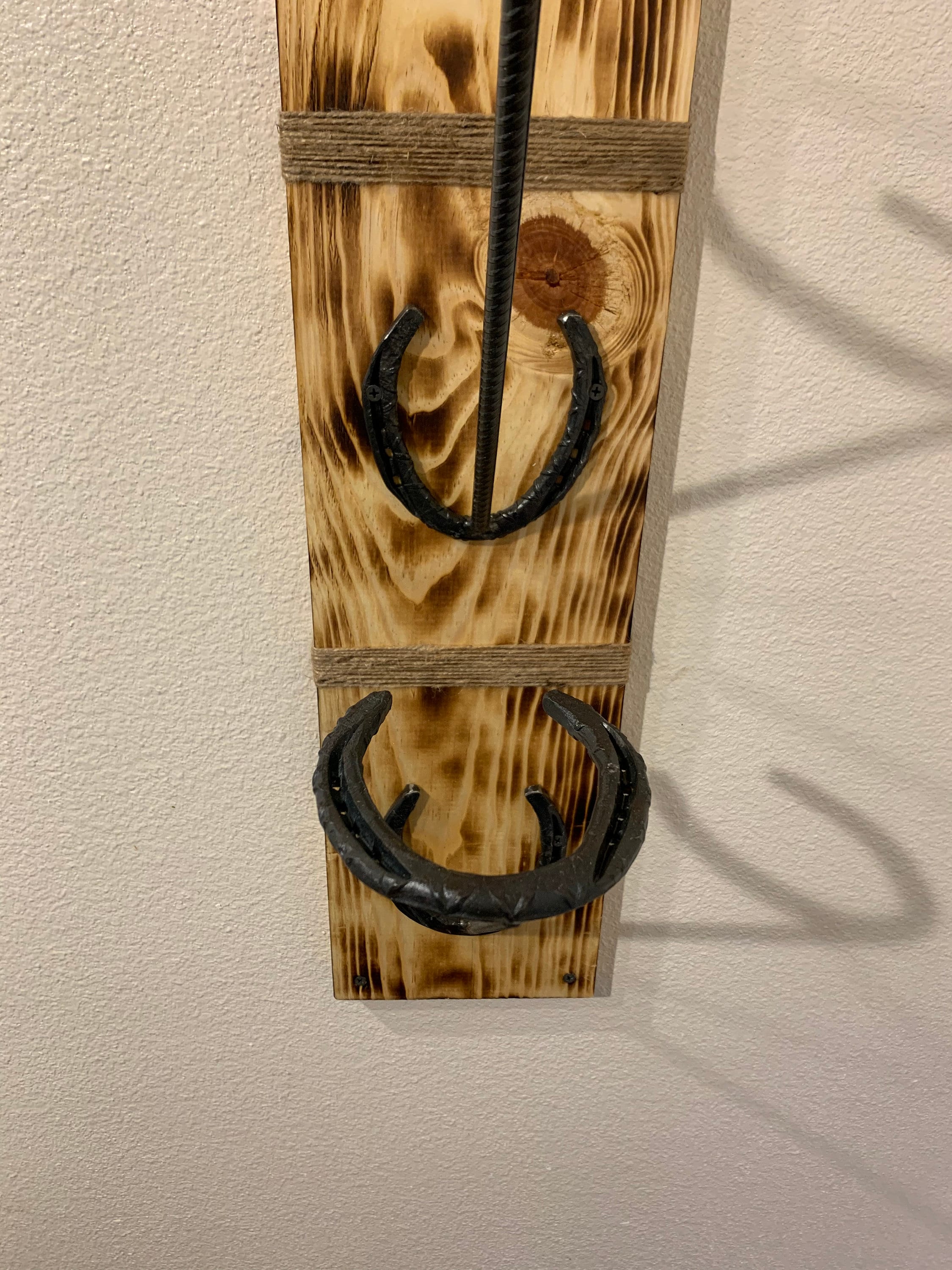 Horseshoe Hat Rack Etsy