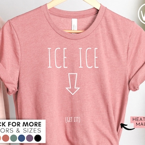 Pregnancy Announcement Shirt - Funny Ice Ice Baby I'm Pregnant Tee, Expecting Mama, Minimalist Pregnancy Announcement, Punny New Mom Tshirt