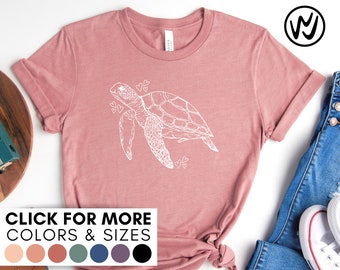 Chemise tortue - T-shirt Turtle Lover - Beach Life Travel Hawaii Tshirt Save the Turtles Vacation Trip Tee Adventure Travel Maman Fille Fils