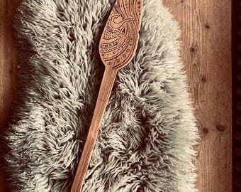 Inspirerende Holzpaddel, Maui-Gravur, Geburtstagsgeschenk 70 cm, 100 cm