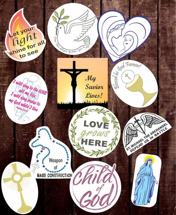 3 Inch Catholic Sticker Collection | Etsy