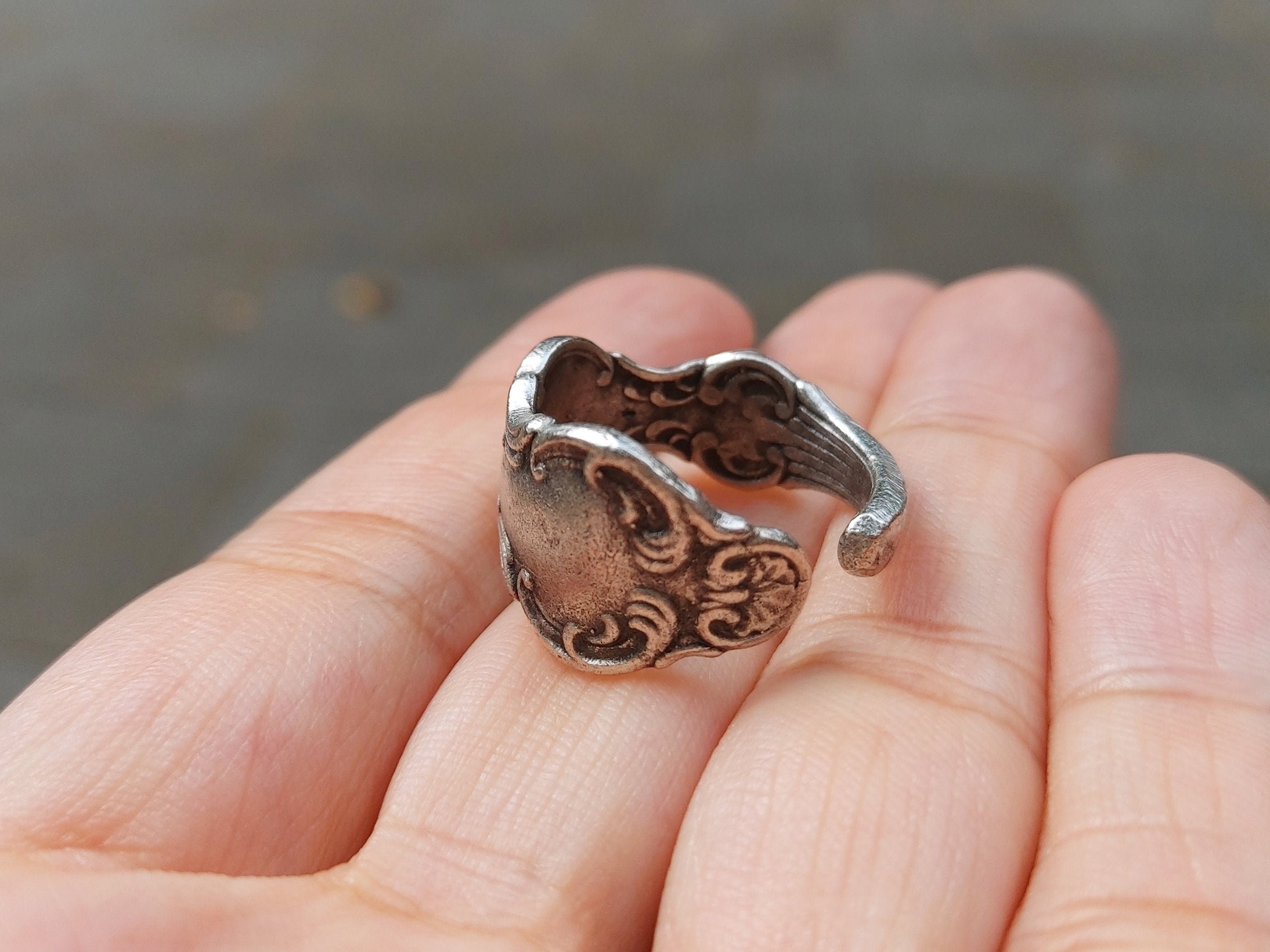 Stylish girl shop rings