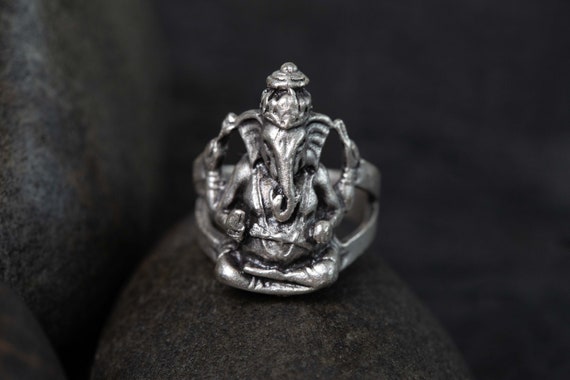925 Sterling Silver Ring-lord Ganesh Ring-handcrafted Adjustable Ring-ethnic  Ring-spiritual Item Ring-lord of Success-religious Silver Ring - Etsy