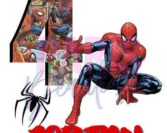 Spiderman birthday personalized