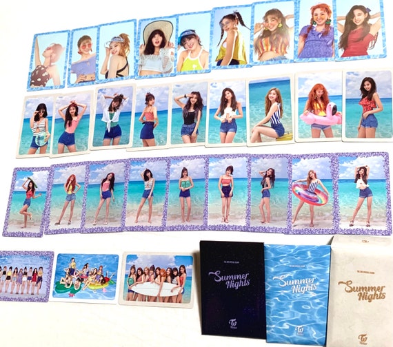 Twice Official Photocard Summer Nights Dance The Night Etsy