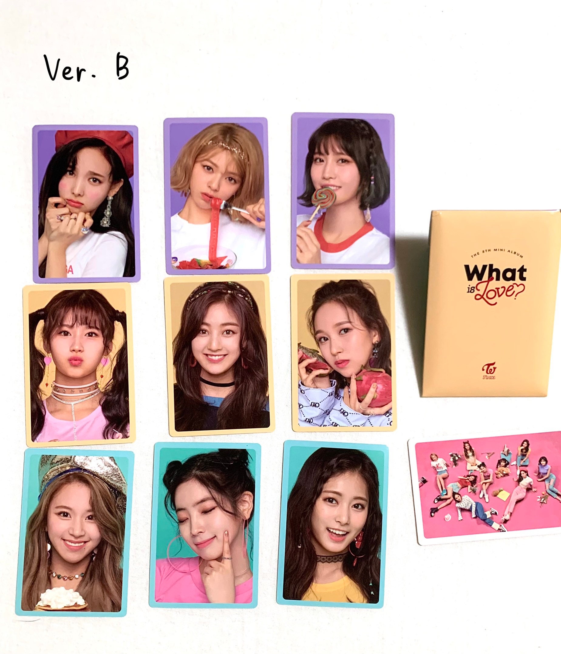 Twice Official Photocard What is Love 5th mini album pob Etsy