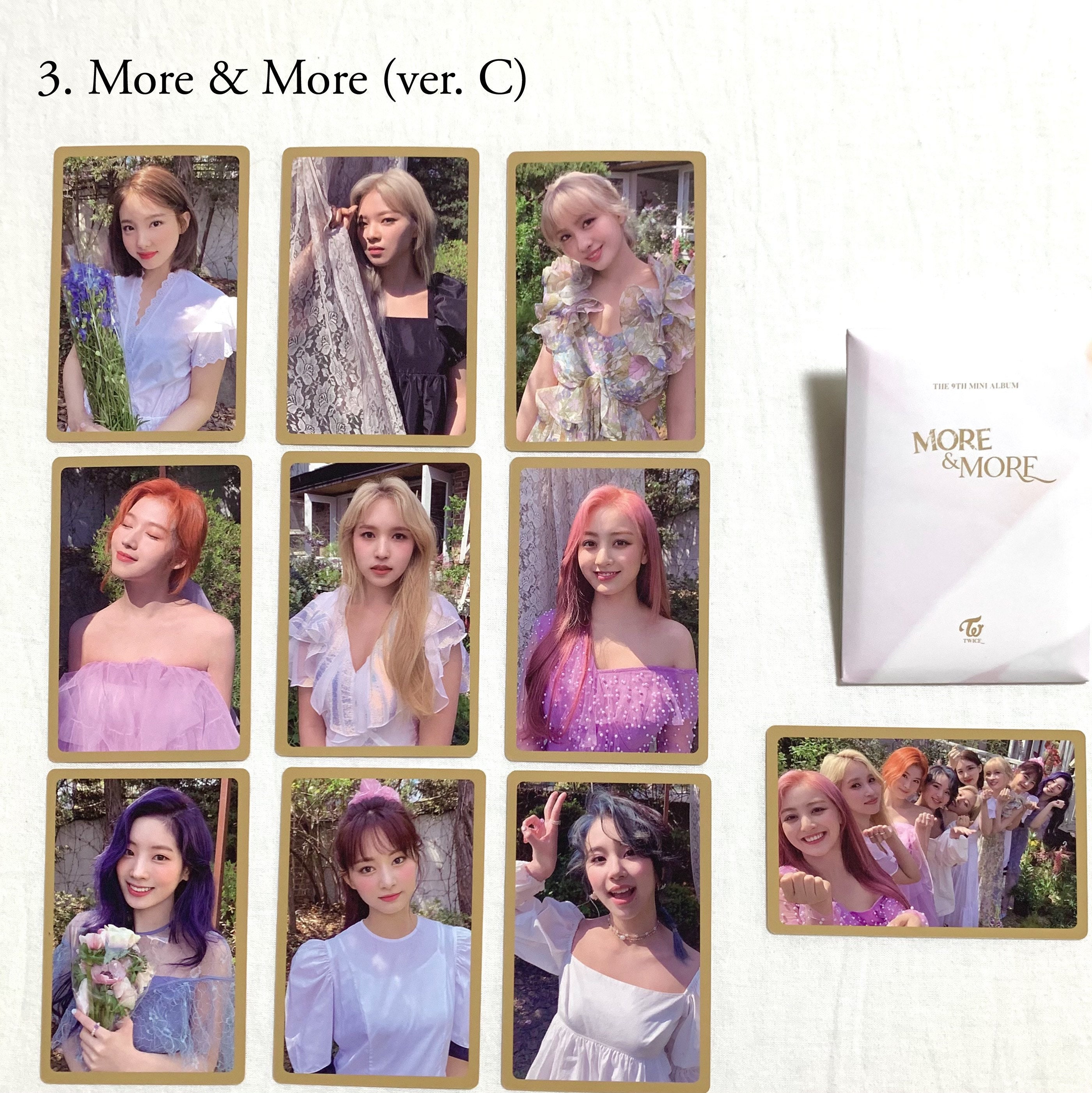 Twice Photocard Official Pre Order Album Photo Trading Card Etsy