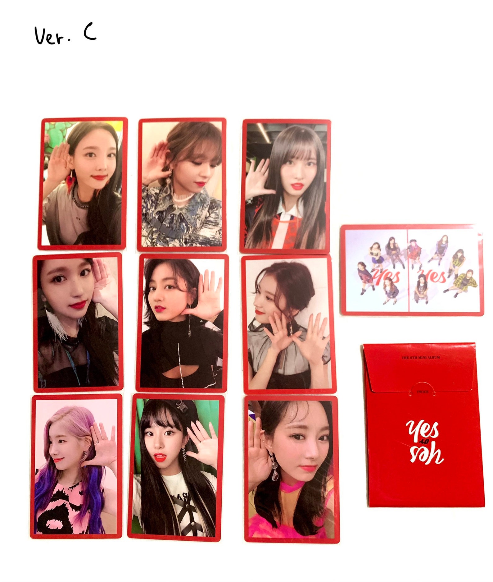 Twice Official Photocard Yes or Yes k pop trading card Etsy España