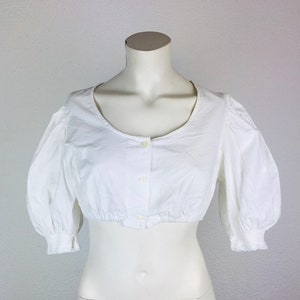 Dirndl blouse (S/Medium) vintage off-white/champagne #22