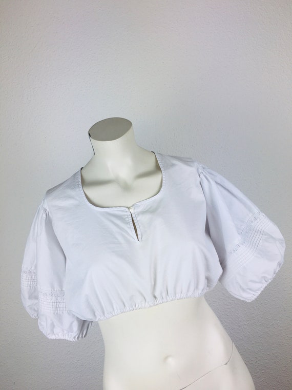 Dirndl blouse (M) vintage white #4 - image 2