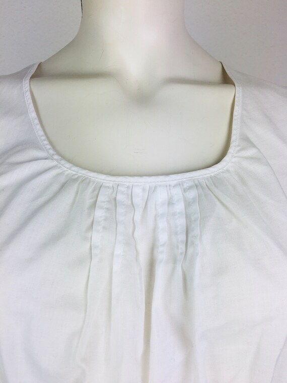 Dirndl blouse (S/meter) vintage old white/champag… - image 3