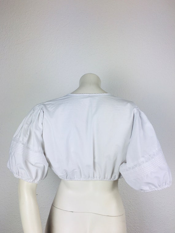 Dirndl blouse (M) vintage white #4 - image 4