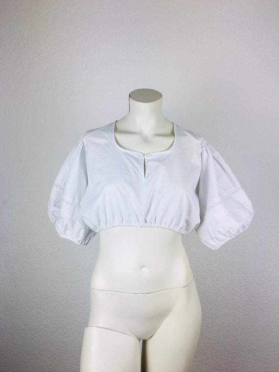 Dirndl blouse (M) vintage white #4 - image 1