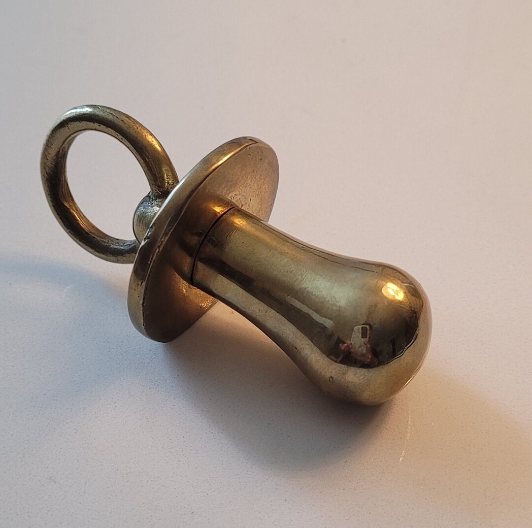 Vintage Solid Brass Baby Soother/pacifier Unique and Etsy